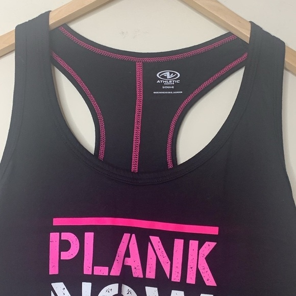 Athletic Works Plank Now Wine Later Tank Top Tee S - Picture 3 of 7